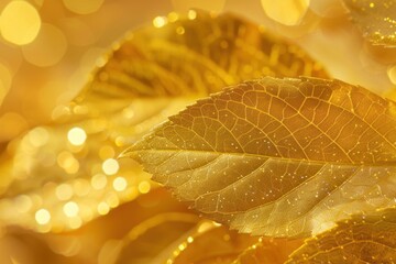 Wall Mural - sliver birch leaf texture plant.