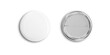 © sdecoret - Badges isolated on transparent background. Black button pins with shadows