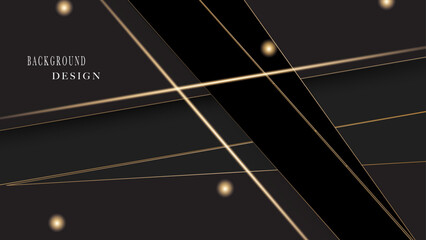 Wall Mural - Black gold luxury vector design modern