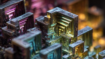 Close-up of intricate mineral crystals