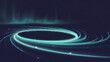 © Tmack - Abstract glowing light trails swirling in dynamic patterns creating a modern futuristic background