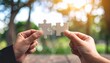 © emkos - Hands Connecting Puzzle Pieces Outdoors
