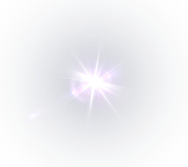 Wall Mural - Camera flash flare effects, lens flare, shine burst, neon light explosion set. PINK  light star PNG. PINK sun light PNG.
