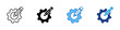 © sahila - Customize Settings Multiple Style Icon Vector Design - Gear with pencil inside, symbolizing customization, setting adjustments, or editing system
