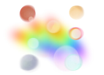 Wall Mural - abstract light leaks bokeh shaped overlay effect cutout, film grain texture background, grunge textu