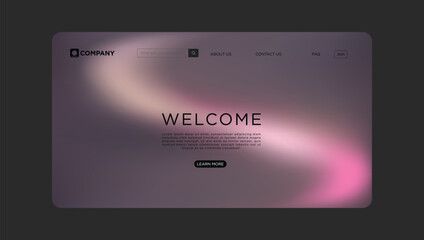 Modern digital interface welcomes users with clean design and call to action buttons