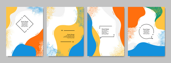 Wall Mural - vector illustration. banner template. hand drawn doodle shapes and lines. design elements for cover,