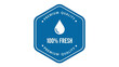 © Adam - Freshness Guaranteed Premium Quality Seal with Water Drop Icon for Products
