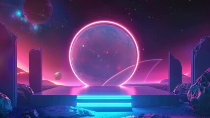 Wall Mural - Futuristic Portal Glow