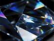 © Degita - Stunning close-up of a sparkling diamond with vibrant rainbow reflections, perfect for luxury brands and modern designs, conveying elegance and high value for premium campaigns