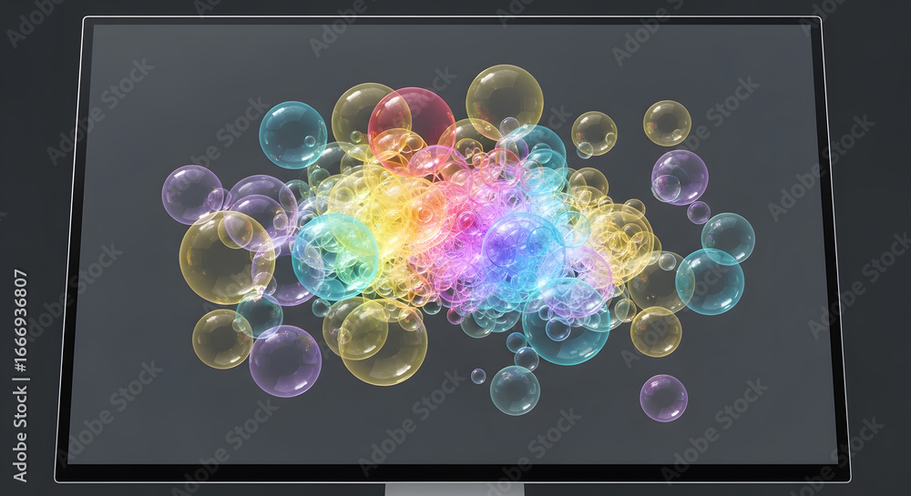 Interactive bubble chart showing the relationship between different ...