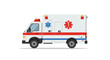 © Sapphire - Modern emergency ambulance vehicle with medical symbols on white background