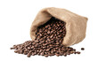 © Uday - Coffee beans in sack on white background,png