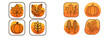 © Mark - Autumn Harvest Icons, Minimalist flat design, isolated on white