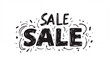 © Silva - Sale notification alert in bold lettering with decorative elements