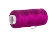 © bdstockfile - Vibrant magenta thread spool isolated on transparent background