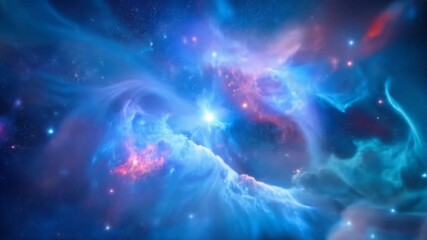 Wall Mural - colorful nebula in deep space with stars and cosmic clouds