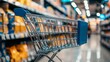 © Juan - Shopping cart supermarket aisle consumer retail commerce lifestyle concept