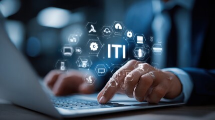 Incident management, business technology concept. Operational excellence in IT operations. Process of efficiently identifying, diagnosing and resolving unexpected problems that occur in IT systems.