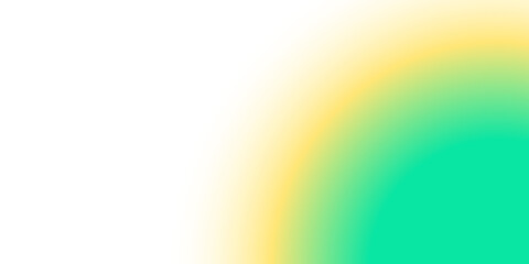 Canvas Print - abstract aesthetic element of glowing green and yellow gradient