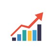 © Nan_Stock - Dynamic bar chart with rising arrow signifies business growth and success