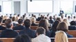 © VistaVisions - Audience in the lecture hall. Corporate meeting, university school presentation concept
