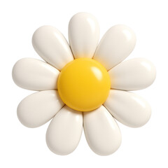Wall Mural - png minimalist daisy flower illustration.