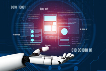 AI designing UI UX interface, optimizing application layout, reviewing structure, and aligning code functionality with visual design components and user experience goals. Vouch