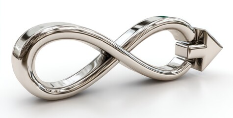 Infinity Figure Eight Loop with Arrow