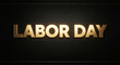 © Muhammad Wasiq  - Golden Labor Day Text Illustration