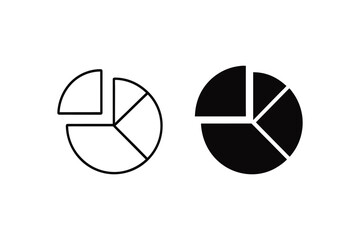 Wall Mural - Two pie charts showcasing data visualization for business presentations and statistical analysis representing proportions and market share comparison in black and white