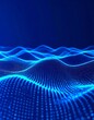© affan - Blue Particle Wave Abstract Background (1)