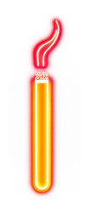Canvas Print - png cigarette light neon illustration.