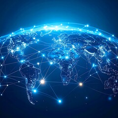 Global Network Connections, Illuminated Earth (1)