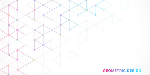 Wall Mural - abstract vector background with a geometric pattern of triangle shapes. graphic design element
