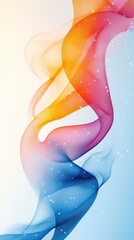 Wall Mural - Abstract Swirling Color Gradient with Glittering Texture
