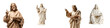 © T Studio - Religious Figure Statue Collection: Marble Sculpture on White Background