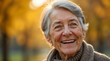 © dubogray1985 - Close-up portrait of a joyful elderly woman over 70.