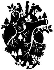  Organ plant in a garden with beautiful flowers and trees everywhere outside