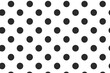 © Bruno - Black and white polka dot seamless pattern vector. Classic abstract geometric background with repeating circles. Simple monochrome design for fabric, textile, and wallpaper.