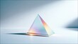 © Olga - Prism effect producing vibrant rainbow gradients on a smooth surface in a minimalistic setting