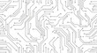 © Mohamed - A detailed black and white image featuring an intricate circuit board pattern on a white background on transparent background
