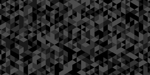 Wall Mural - geometric black and gray cube square low polygon texture wallpaper. abstract surface creative diamon