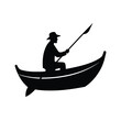 © MDFAZAR - silhouette of a man in a boat