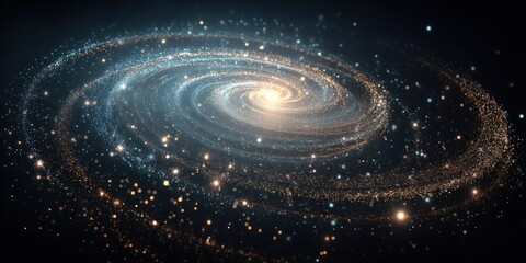 Wall Mural - Abstract spiral galaxy