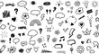 © msunny93 - Collection of various cute cartoon doodle icons and speech bubbles