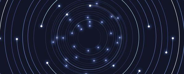 Wall Mural - abstract modern circuit technology and science concept background