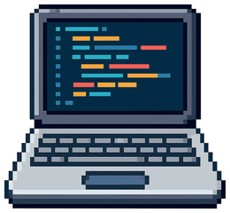 Retro laptop vector: vintage coding theme for tech and nostalgia enthusiasts