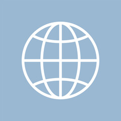 Wall Mural - Globe world web icon