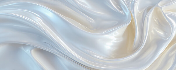 Wall Mural - abstract white liquid fluid art background